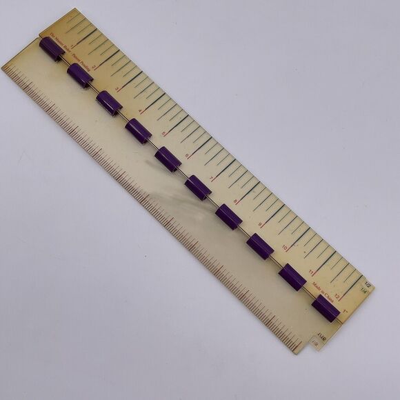 The Master Ruler 5 Layers 1 1/2 1/4 1/8 1/16 inch Math Fractions Home School - Picture 5 of 12